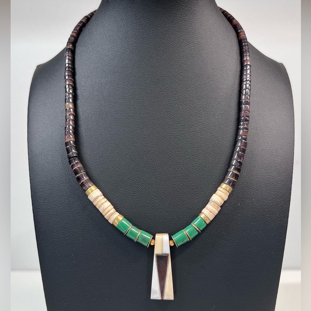 Native American Santo Domingo Style Heishi Necklace